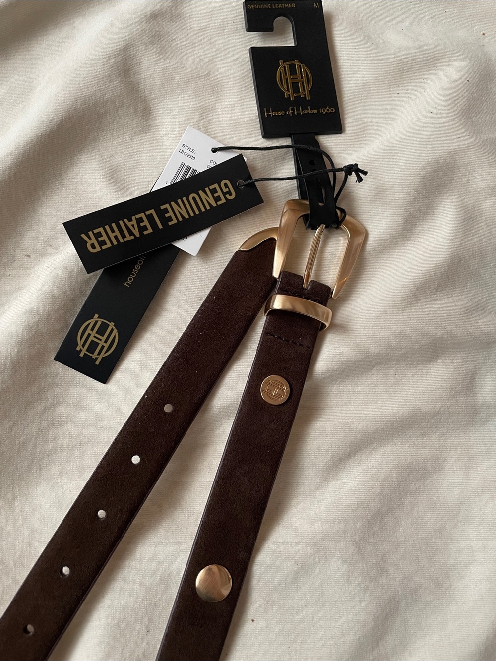 House of Harlow 1960 Genuine Leather Womens Belt